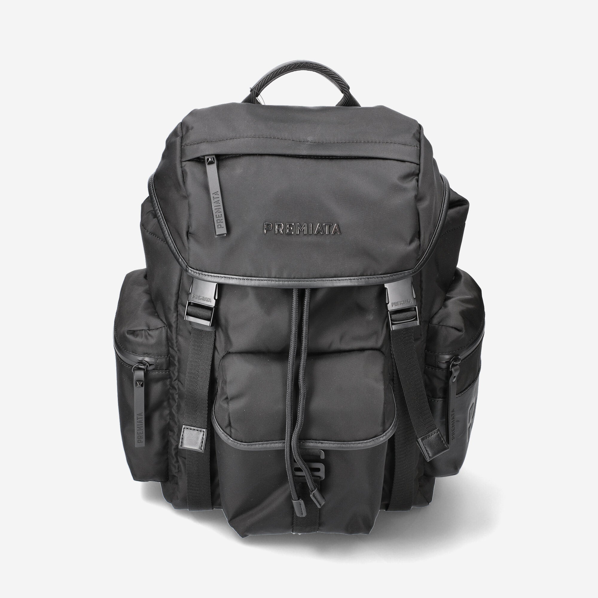 Booker Premiata's Matte Black Waterproof Nylon Leather Lined