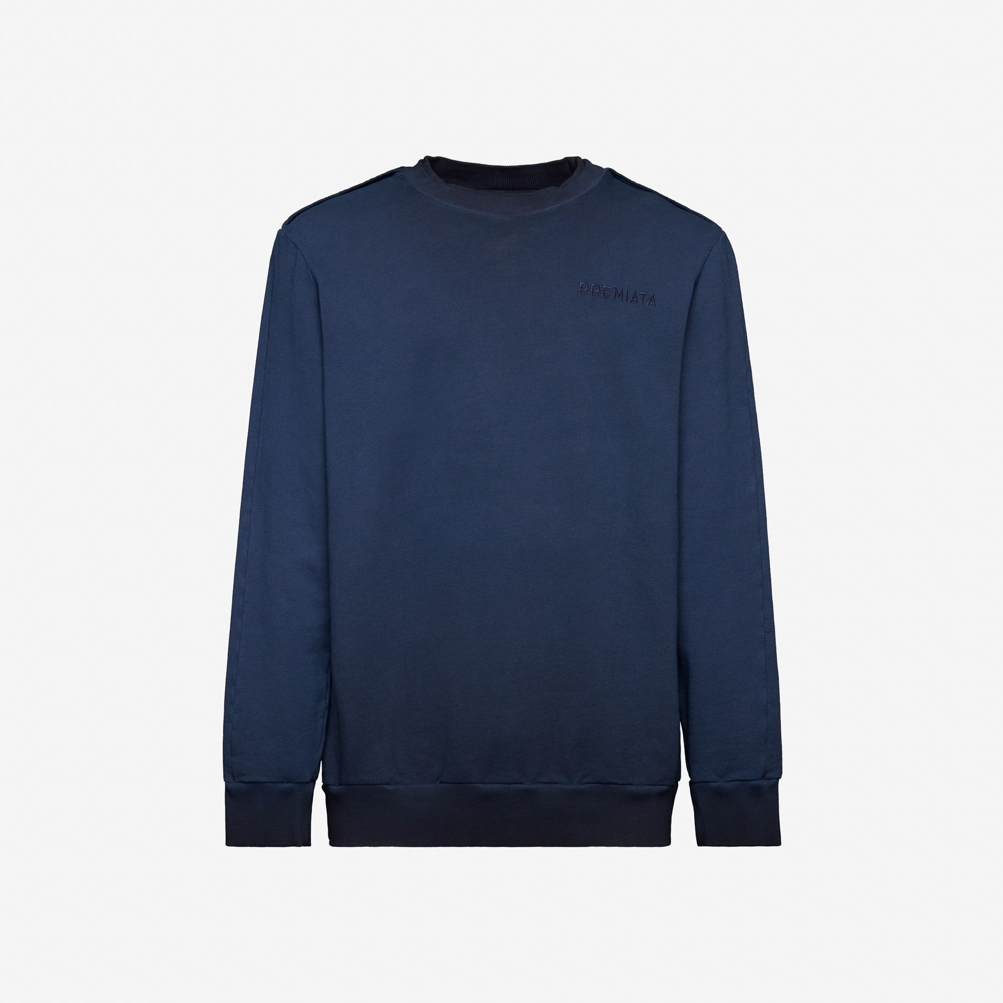 Navy blue discount and white sweatshirt