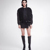 Wool and Nylon Blouson Black PR421100