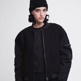 Wool and Nylon Blouson Black PR421100