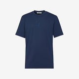 Cotton T-shirt with central logo PR450310 Navy