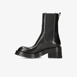 Ankle Boot M6338A Gaucho Nero + Heidi Brushed Leather Booties