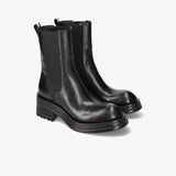 Ankle Boot M6338A Gaucho Nero + Heidi Brushed Leather Booties