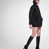 Jacket in Opaque Nylon PR414100 Black