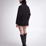 Jacket in Opaque Nylon PR414100 Black