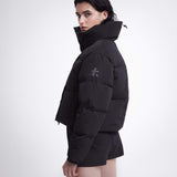 Cropped Nylon Down Jacket Black PR415100