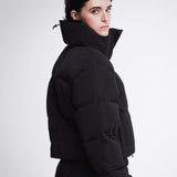 Cropped Nylon Down Jacket Black PR415100