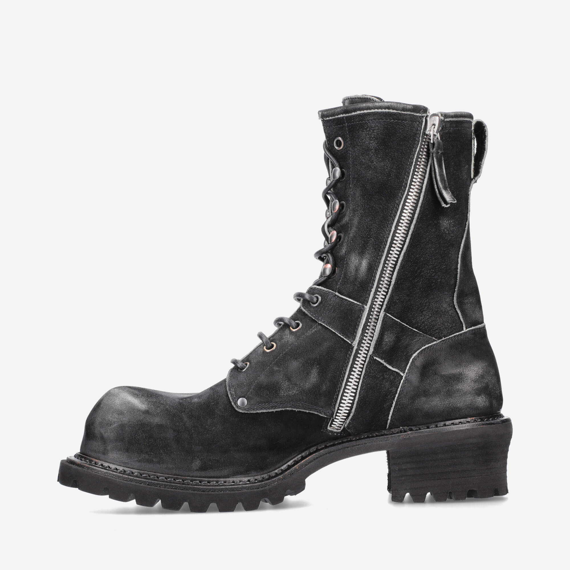 Premiata leather combat boots - Black