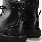 Ankle Boots 32215B Leather Deco Nero