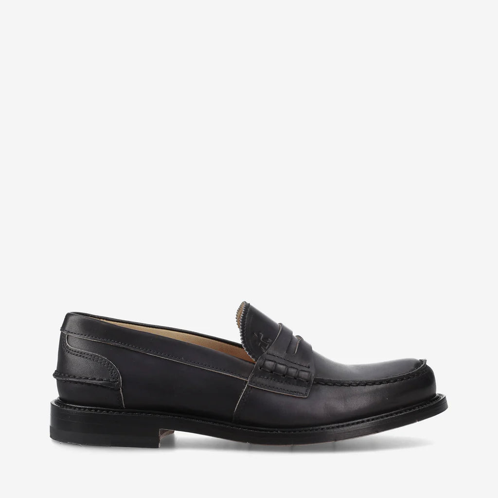 Premiata ankle leather loafers - Black