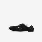 Loafer M6823A Furry Nappa Nero