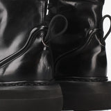 Cal calfskin ankle boots M6871A Crepuscolo Nero