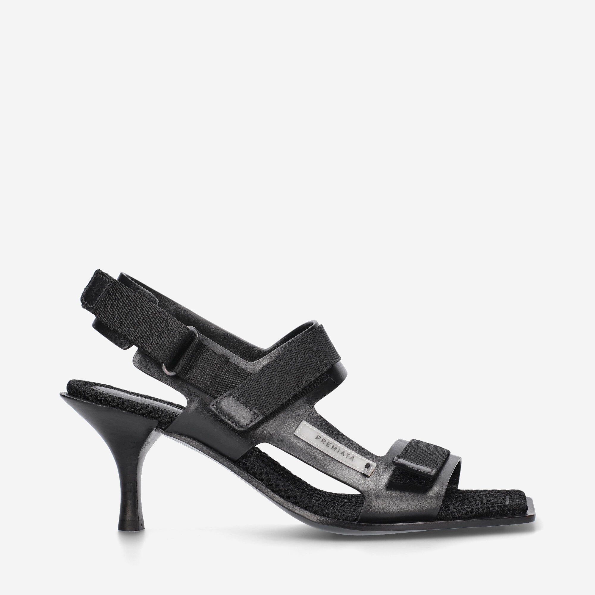 PREMIATA women shoes black croco-embossed leather Belle 5386